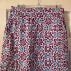 Talbots Outlet Ladies Geometric Skirt 8
